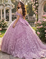 Layered tulle princess gown
