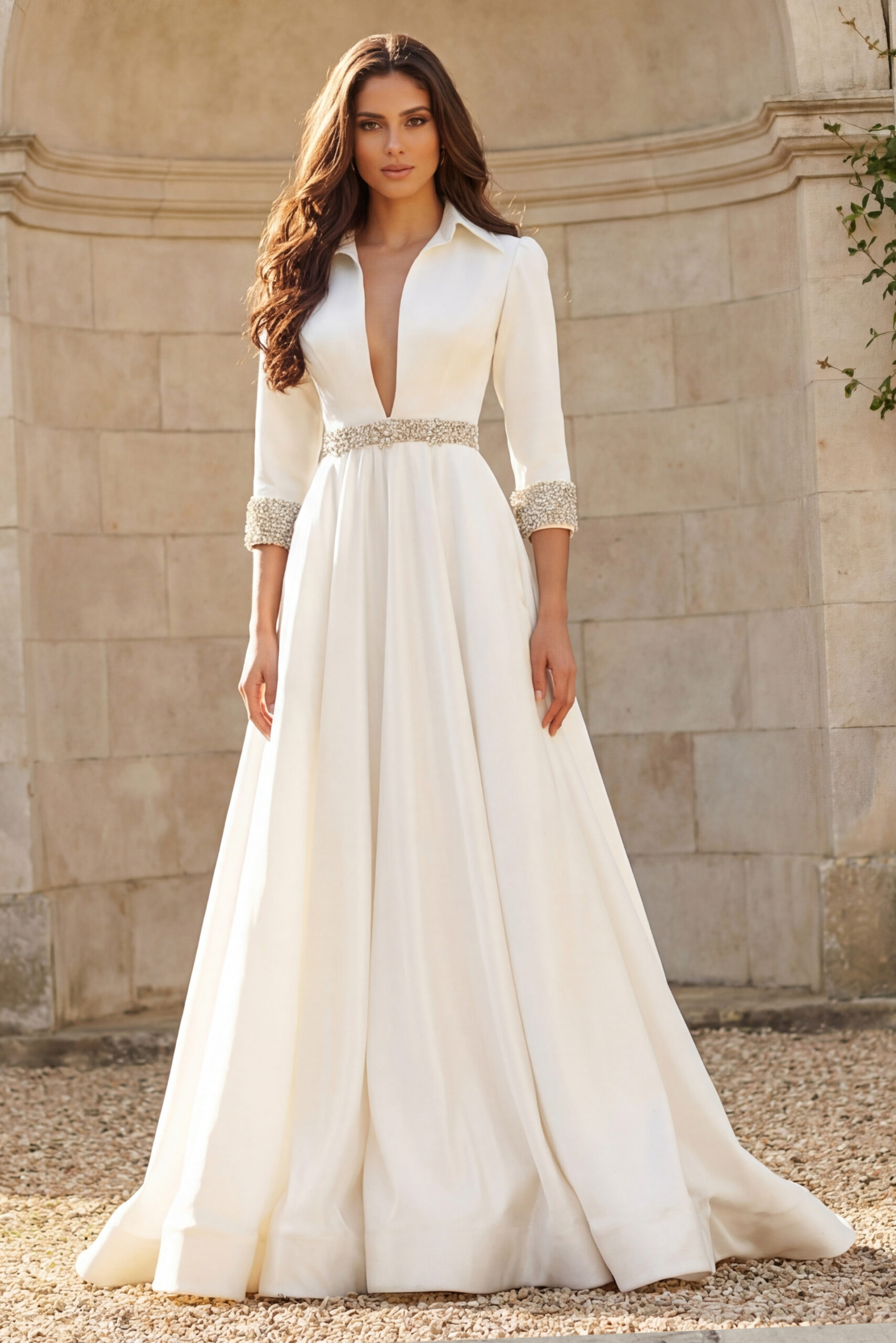 beaded evening dress 1920s Beaded Sequin Gatsby Evening Gown with Cap Sleeves main image 1