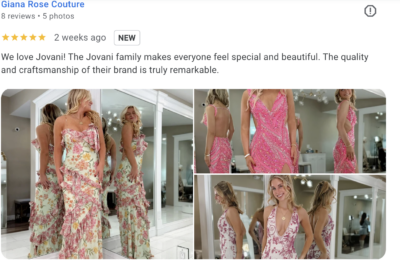 Jovani retailer reviews jovani on google