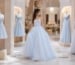Bat mitzvah gown comparing sleeve styles