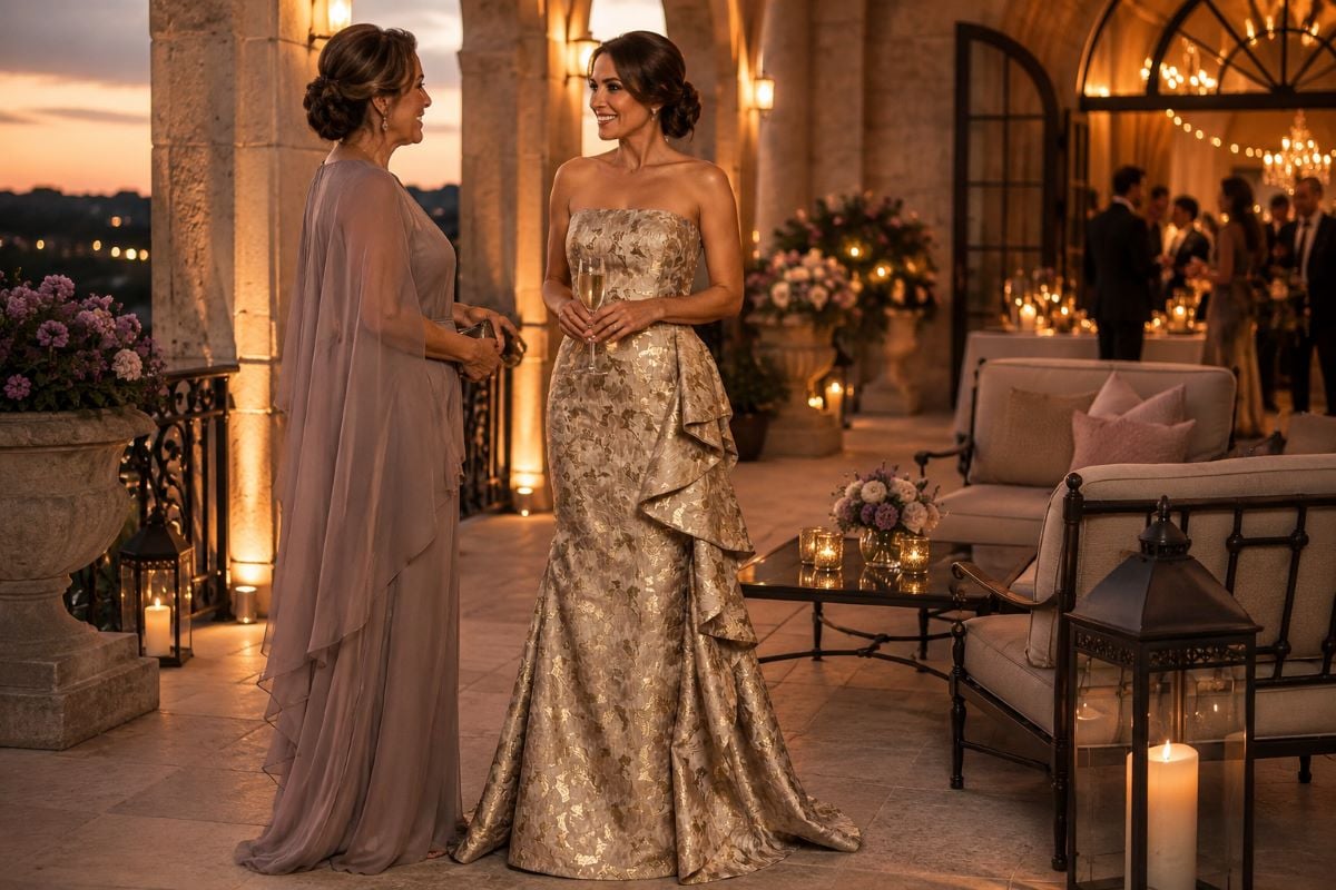 Champagne gold mother gown