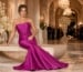 Fuchsia mermaid mother of bride gown