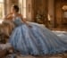 Ice blue quinceañera gown after celebration care