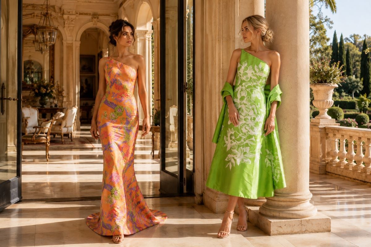 Long and midi evening dress comparison