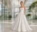 strapless minimalist wedding dress styling look