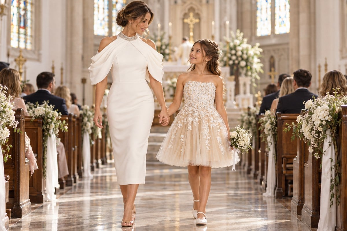 Mother and child communion editorial look
