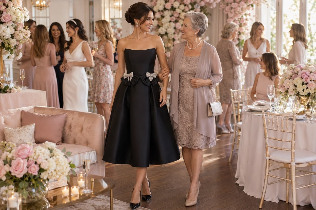 Mother of the bride hosting bridal shower