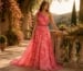 Mother of the bride floral chiffon garden gown