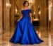 Royal blue mother of the bride ballroom gown