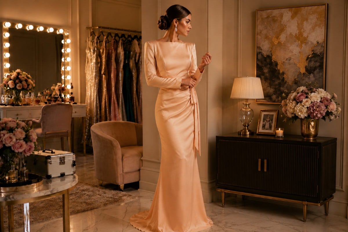 Perfectly tailored pageant gown and polished presentation