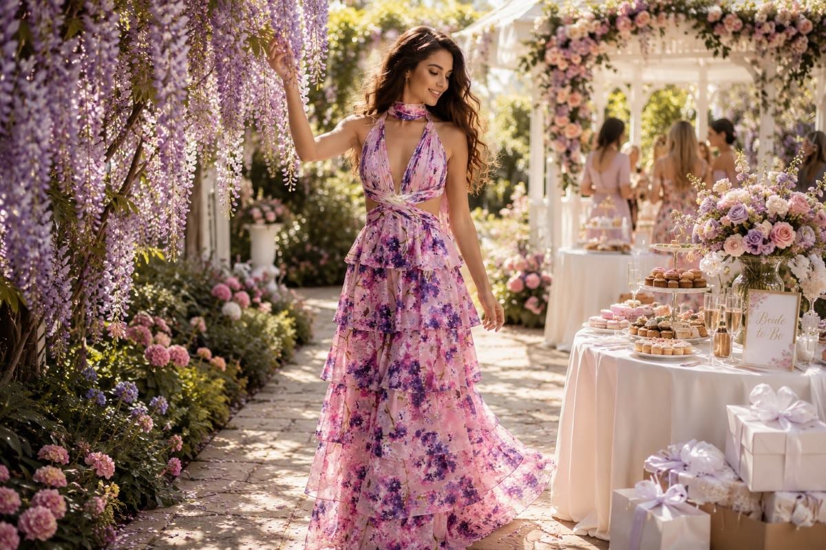 bridal shower maxi dress for bride Bridal Shower Dresses for the Bride / Anthropologie