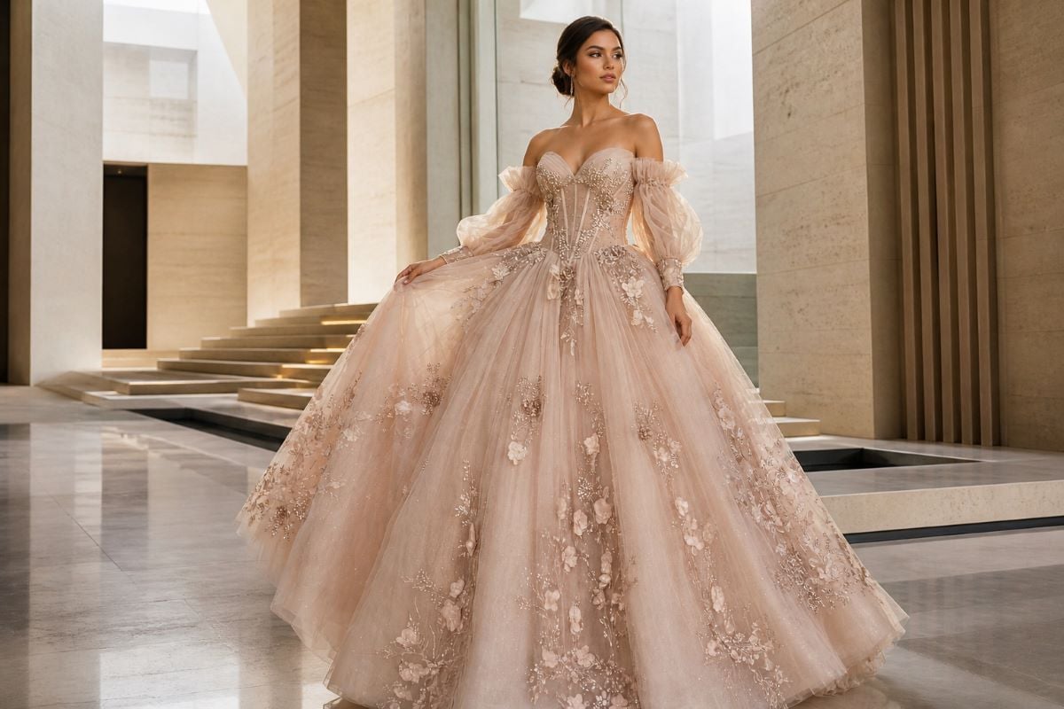 Quinceañera ball gown
