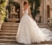 Romantic floral lace ball gown wedding dress