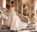 Strapless sweetheart A-line wedding gown