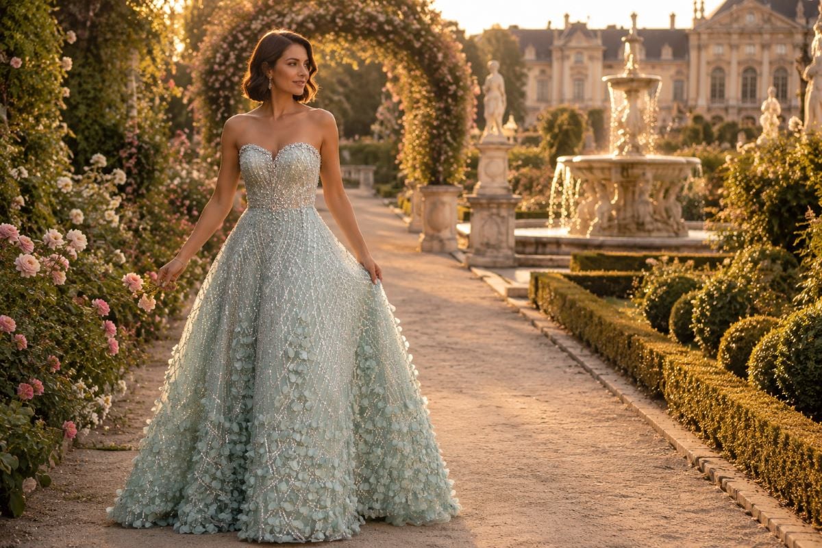 Elegant sweetheart A-line mother of bride gown