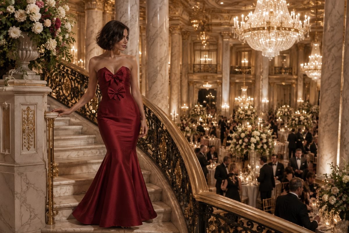 Elegant sweetheart mother of bride gown
