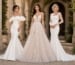 wedding guest dresses editorial trio in elegant outdoor setting